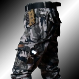 Утепленный камуфляжный износостойкий хлопковый демисезонный комбинезон, защита от ожогов