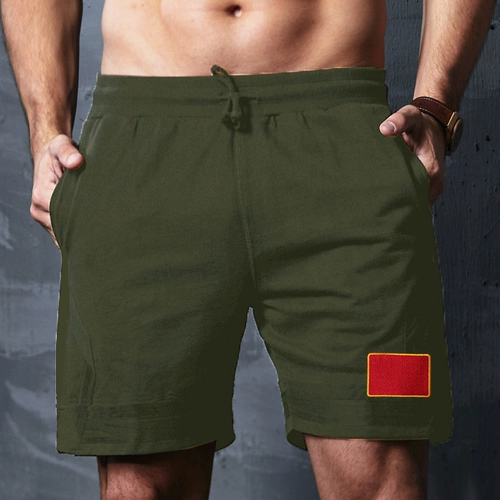 Камуфляжные мужские быстросохнущие штаны для тренировок, спортивные шорты, с вышивкой