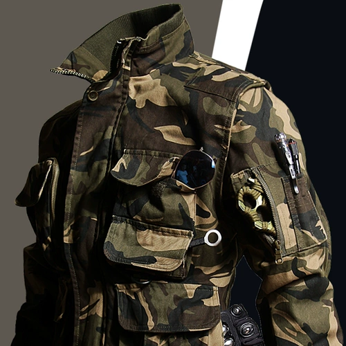 Утепленный камуфляжный износостойкий хлопковый демисезонный комбинезон, защита от ожогов