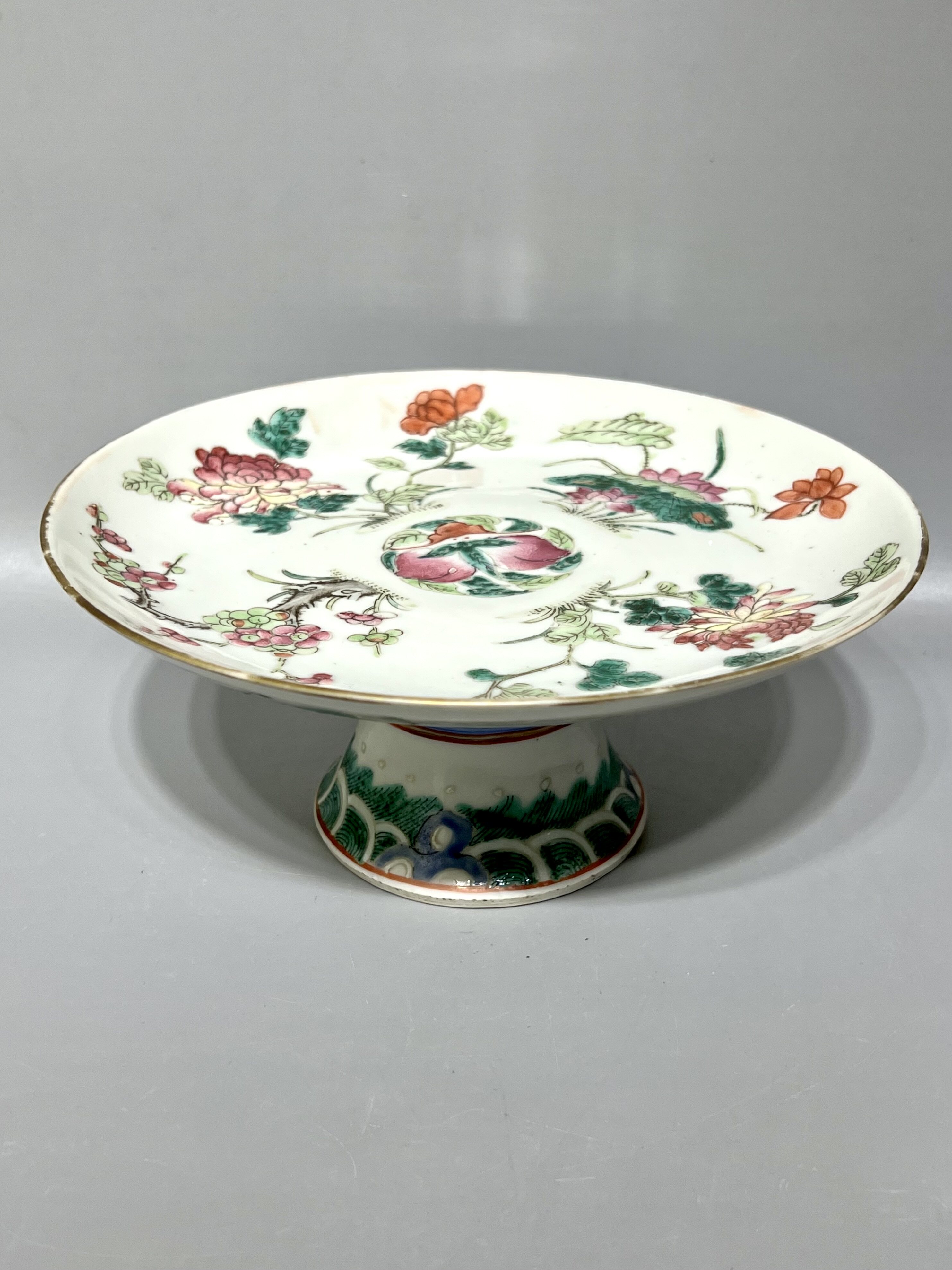 中国骨董 康熈御製 粉彩 纏枝花紋 魚 蝙蝠 粉彩茶碗 中国古玩 中国骨董