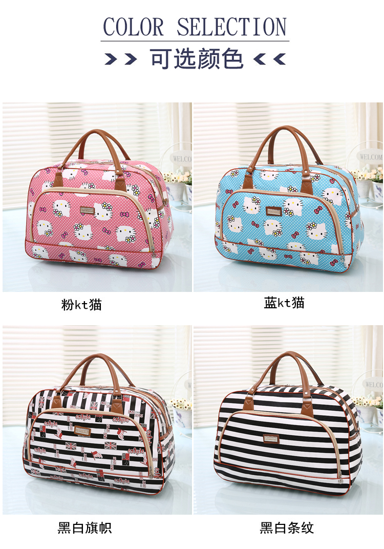 Mới PU da không thấm nước túi duffel khoảng cách ngắn túi du lịch nữ xách tay du lịch túi du lịch công suất lớn túi hành lý túi thủy triều balo du lich