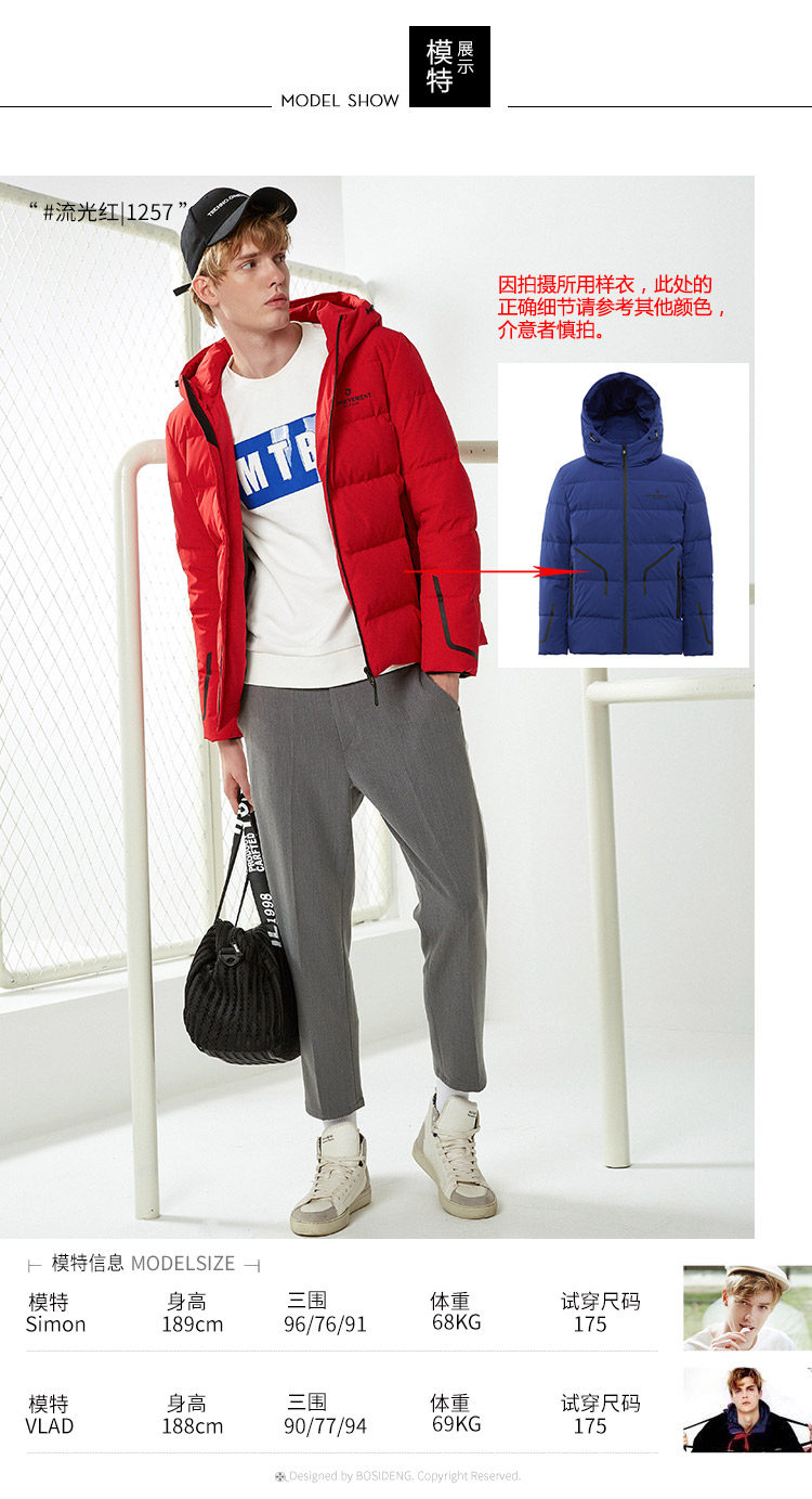 Blouson homme BOSIDENG    en Polyester - Ref 3121105 Image 13