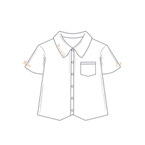 (Shenbei JK) original fairy Meow JK short sleeve shirt female original uniform embroidery Japanese College Milky White