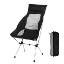 Outdoor folding chair super light portable lunch break backrest leisure recliner camping beach chair fishing director Moon chair