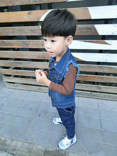 Gilet enfant MR.WANG en toile - Ref 2069915 Image 14