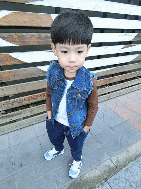 Gilet enfant MR.WANG en toile - Ref 2069915 Image 15