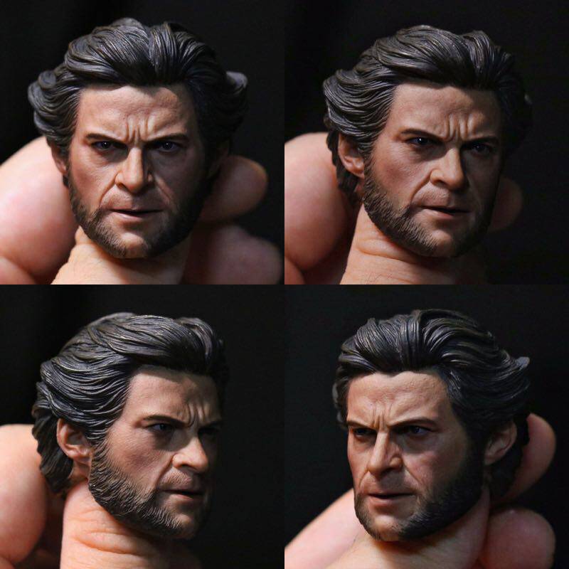 Spot Royal car family 1: 6 model collection ELEVEN Wolf Uncle young version Hugh Jackman soldier head carving