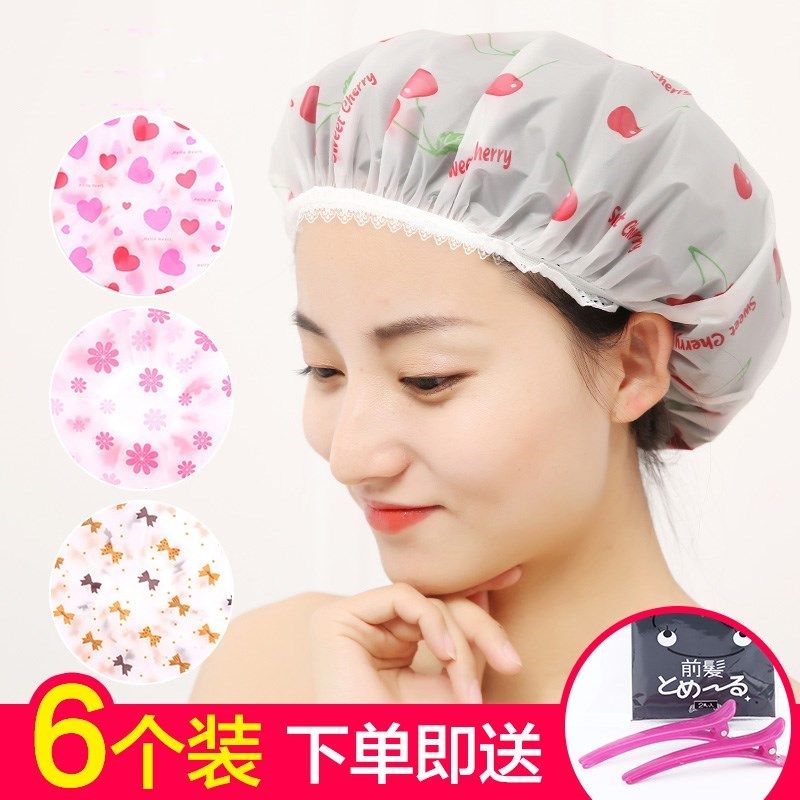 Inverted short hair big child bag head bath shower cap waterproof adult women's silicone plastic fashion bath cap