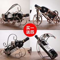 Living room ornaments home decorations wine iron wine cabinet furnishings red wine shelves creative simplicity