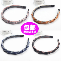 Headwear hairclip Korean wave hairband color combination simple non-slip head hoop adult wide-side female press hairpin