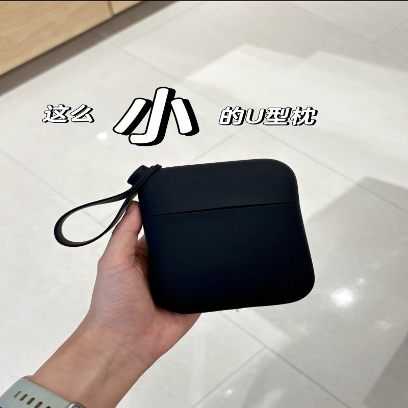 Jiaoxia インフレータブル U 型枕、飛行機用ネックピロー、睡眠必需品、携帯用旅行/高速鉄道プレス式インフレータブル Jiaoxia