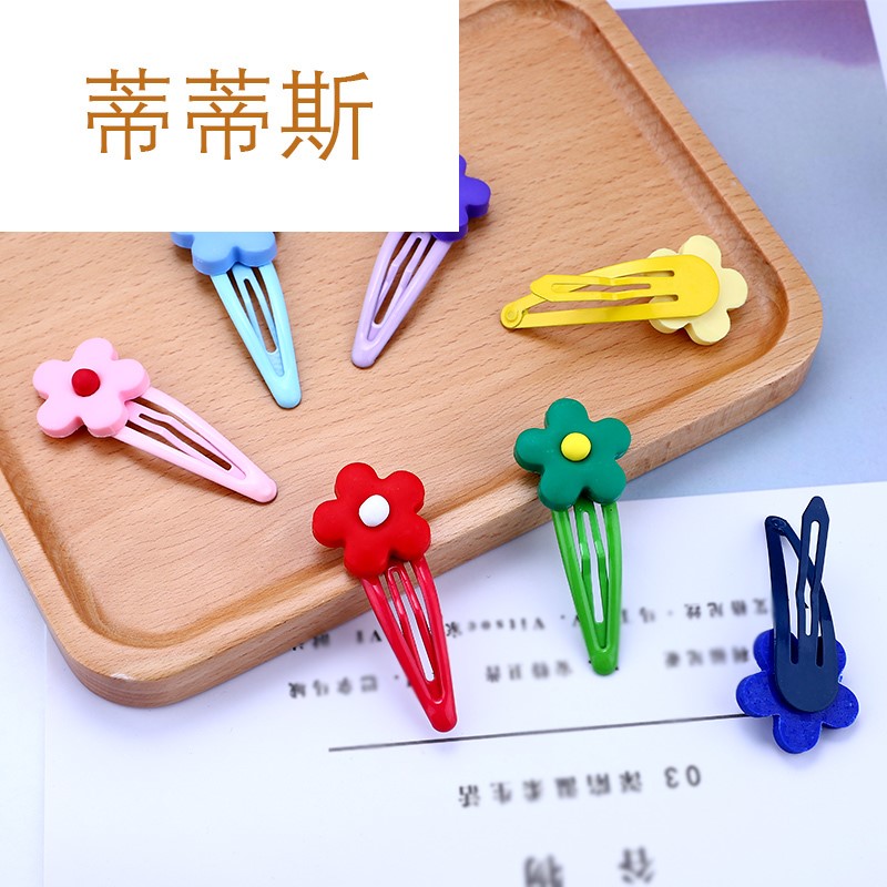 Butterfly love jade ins Xuan ya tong qu wind flowers BB lovely soft TaoXiaoHua clip hairpin Liu Haibian clip, Japan and South Chesapeake