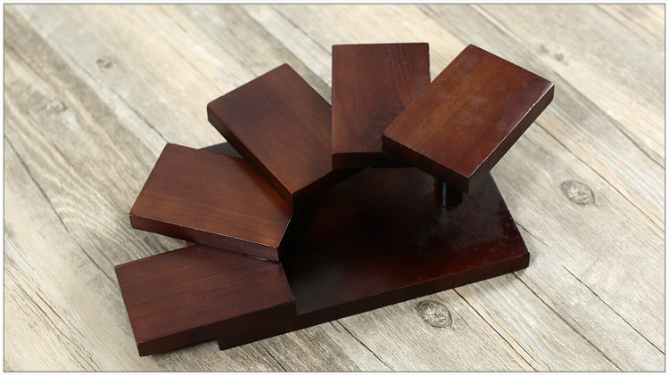 Manufacturer's Price Original Ecological Solid Wood Five-Step Ladder Sushi Table Japanese Korean Table Japanese Korean Cuisine Utensils Puzzle
