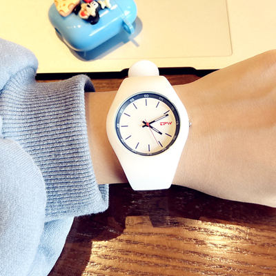 Korean InS-style simple and neutral watches for boys and girls, waterproof for junior high school exams, fashionable and trendy quartz watches for couples