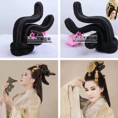 Costume modeling wig Meticulous cos wig Fairy Hanfu modeling flying bun Photo studio Costume wig 9918
