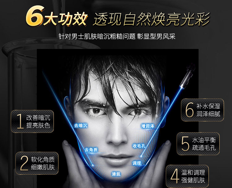 Mặt nạ dưỡng ẩm làm trắng da của nam giới Jewel Men dưỡng ẩm làm se khít lỗ chân lông Làm sáng da 22 miếng / hộp - Mặt nạ viên collagen