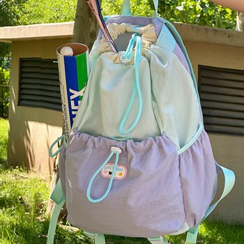 Badminton bag ins style girl sports backpack female tennis bag college student bag large capacity travel backpack