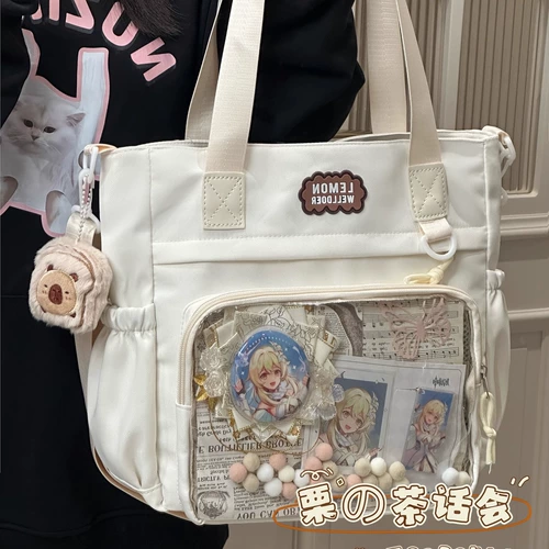 Мультяшная вместительная и большая сумка на одно плечо, сумка через плечо