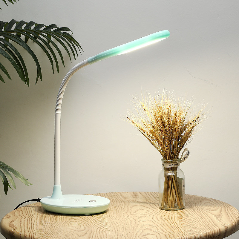 LED eye protection small table lamp college students study desk bedside mini reading lamp white light plug-in dormitory artifact