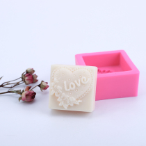 Love Soap Workshop DIY Handmade Soap Square LOVE Loving Silicone Gel Mold Easy Defilm Solid Silicone Gel Mold