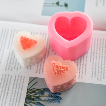 Love Soap Workshop Love cake mold handmade DIY soap silicone mold chocolate silicone mold about 85 grams of soap