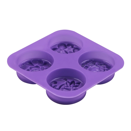 Ai Bao Fang Si -langlian Hydcloal Flower DIY DIY Ручной мыльной плесень мягкая легкая глубокая глубокая модель четырех силиконовой глянцевой модель 90G