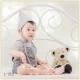 Ảnh mới studio quần áo trẻ em nhiếp ảnh trẻ em nửa tuổi ảnh chủ đề tai dài thỏ hình người dễ thương áo trẻ em