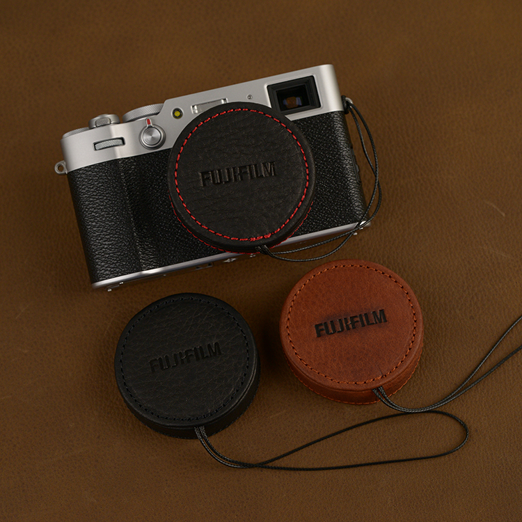 Cowhide Fuji X100V lens cover Lens cover Lens cover protective cover replaces the original lens cover