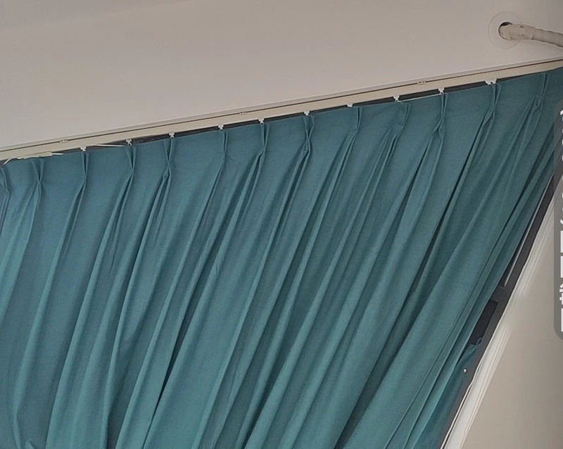 Dxydgc Pointed Attic Triangular Asymmetrical Trapezoidal Window Blackout Curtain for Room, Living Room, Balcony, Nordic, French, American Style