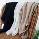 Летнее платье-комбинация, базовая юбка без рукавов, из хлопка и льна, эффект подтяжки