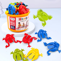 Childrens nostalgic toy parent-child interactive jumping frog mini plastic bouncing toad 8090 post-hopping jumping frog