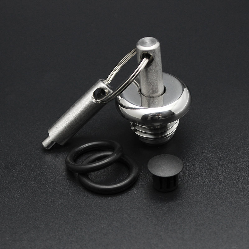 KPT200 modified oil cover Safety oil ruler anti-theft oil cover Stainless steel decorative cover Personality oil cover