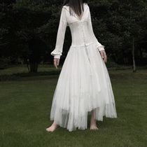 Dark Black Mountain Benwind Small crowdsourced design Sensation Drawing Rope slim collection Waist Individuality Casual Sweaty Clothing Web Yarn Dress Jacket