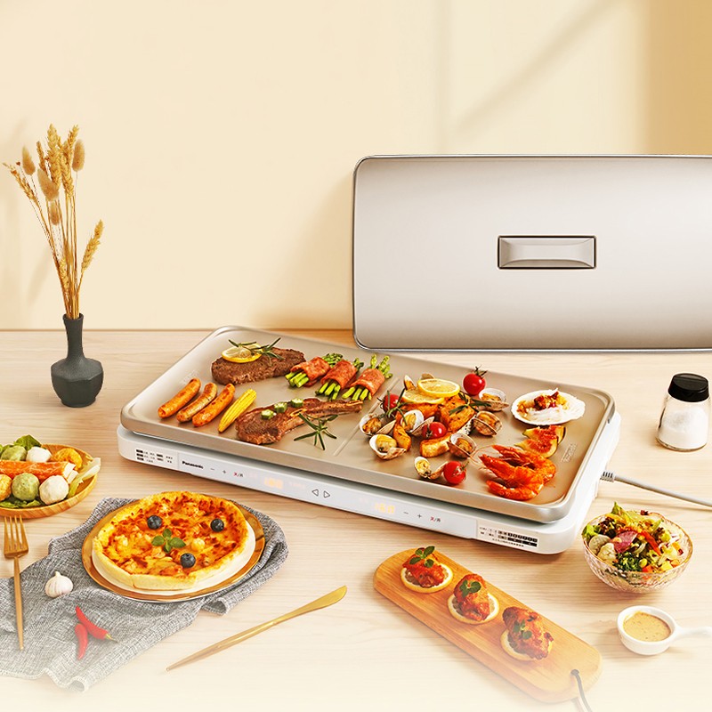 Panasonic M1 Poly Hi Pan Cuisine Machine Multifunction Home Roast Cuisine Electromechanical Baking Pan Hotpot Barbecue Integrated Pot-Taobao