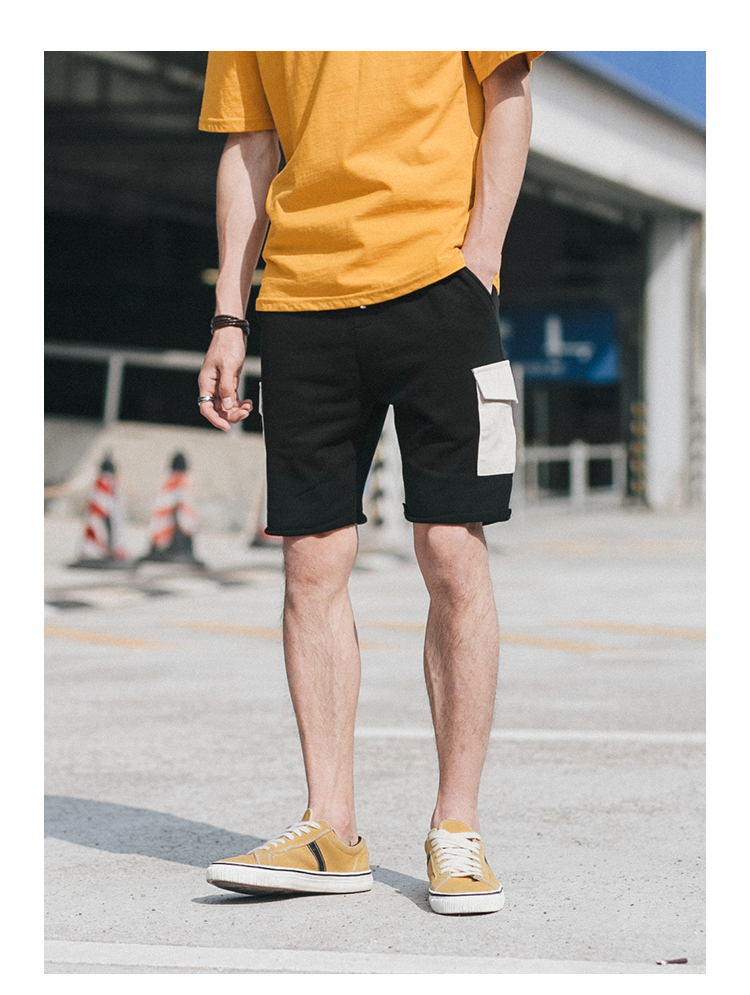 Quần short túi tương phản hai màu (bán ít hơn 88 nhân dân tệ) P50 Mục số: GCZ-K8139 quần short jean nam