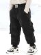 Boys' Workwear down Pants Winter 2026 New Style Children's Thickened Pants Boys' Winter White Duck down Cotton Pants