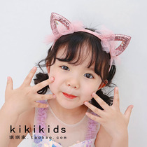 Girls cat ears hair band Childrens modeling baby photography hair accessories with the same Korean trendy treasure little girl cute headdress