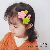 Girls foreign-style wool hair card children Han Fan side five-star hairclip little girl bangs hair ornaments tide boy