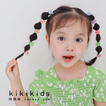 Children Hairband girl head rope little girl tie hair rubber band Korean Net red hair accessories baby does not hurt hair rope
