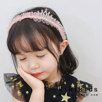 Childrens hair band Baby crown headdress Little girl mesh super fairy hair ornament Korean princess Girl crown headdress