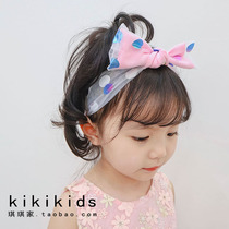 Childrens hair band Korean parent-child accessories Sister dress with girls bow hair accessories Summer mesh baby headdress