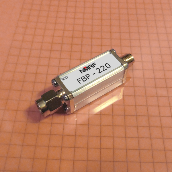 220MHz dedicated frequency band LC bandpass filter 1dB bandwidth 20MHz SMA connector