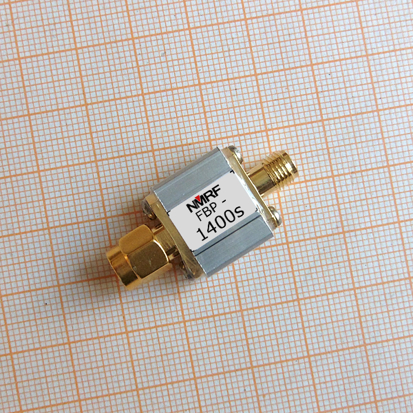 1400MHz Radio Frequency coaxial band pass SAW filter 1dB bandwidth 45MHz SMA connector
