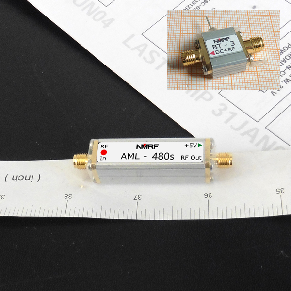 COFDM 480MHz low noise amplifier LNA coaxial feed type built-in SAW