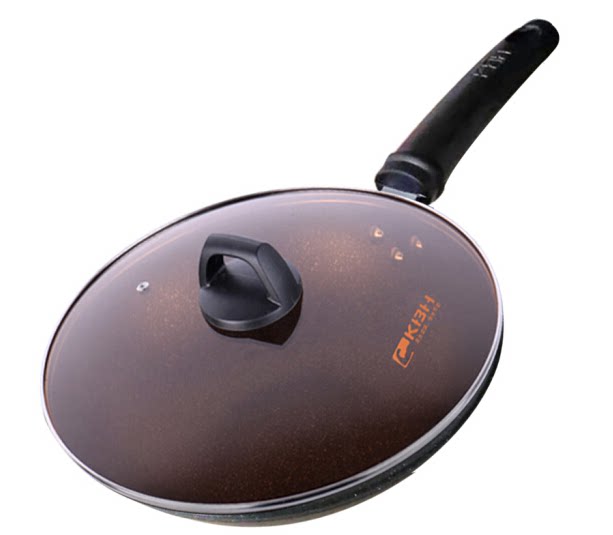Conbach frying pan non-stick pan medical stone color flat bottom pan 28cm frying egg steak pan gas induction cookers general-Taobao