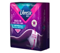 Libresse Weier skin-friendly ultra-thin ultra-thin cotton soft and comfortable V-sense 3-piece pants-type sanitary napkin night L code