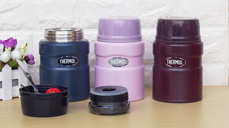 Bình giữ nhiệt Thermos Children Inox Braised Pot Magic Thermos Hộp cơm trưa cách nhiệt với muỗng TCLE-520 / 720S - Hộp cơm điện sưởi ấm