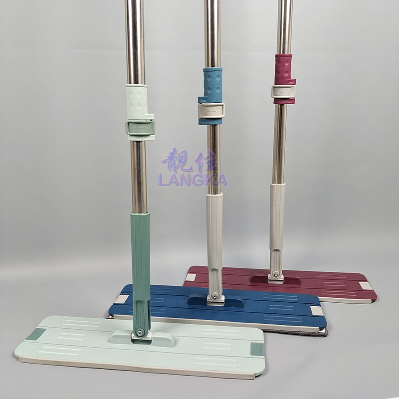 3812 scraping music mop rod new manual stainless steel bold mop flat mop accessories replacement telescopic rod