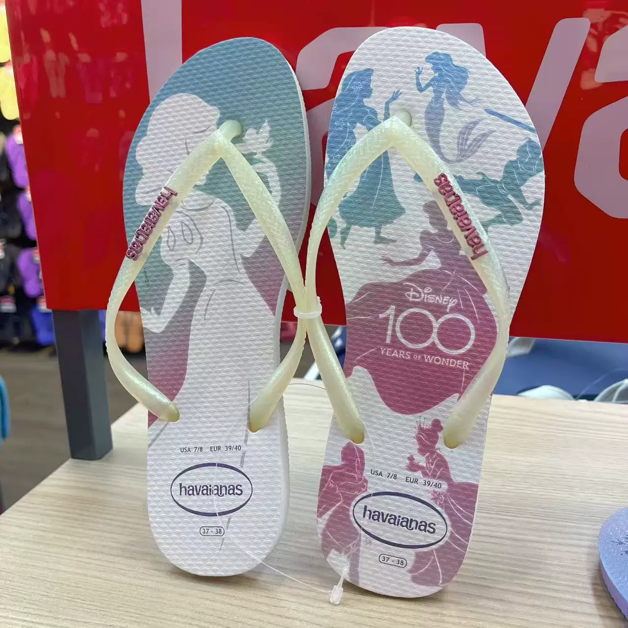 [Новая коллекция Havaianas Havana Slim женские шлепки с цветочным принтом противоскользящие резиновые балетки]