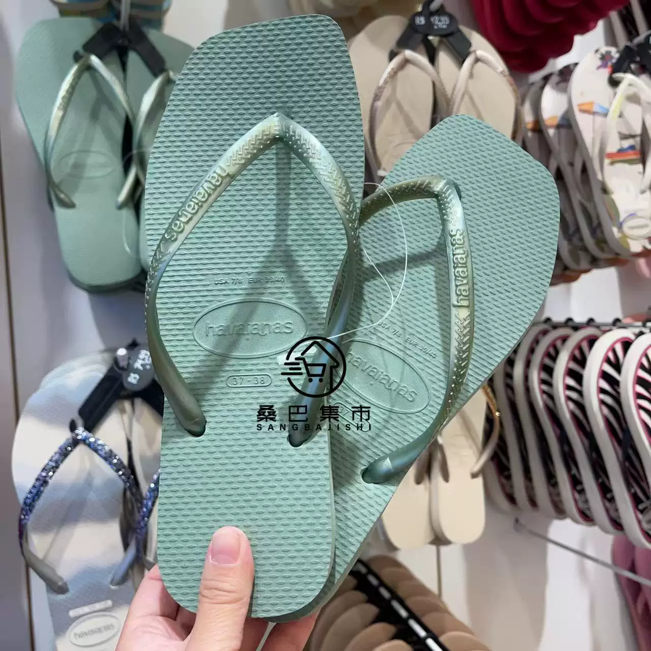 Бразильские havaianas Havana шлепанцы для женщин надевать нескользящие ванная тапочки уголок сандалии однотонный цвет стройный